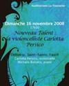 Nouveau Talent: Carlotta Persico, violoncelle - 