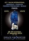 Salon international de minéralogie et de bijouterie de Paris | 42ème édition - 