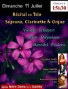 Récital en Trio : Soprano, Clarinette et Orgue - 