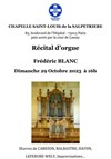 Récital d'orgue Frédéric Blanc - 
