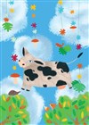 Une vache dans les nuages - 