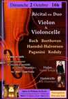 Récital en duo : Violon & violoncelle - 