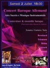 Concert Baroque Allemand : Contre-ténor & ensemble baroque - 