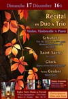 Récital en Duo & Trio : Violon, Violoncelle & Piano - 