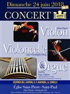 Concert violon, violoncelle et orgue - 