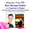 Rare baroque italien pour soprano & orgue - 