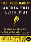 Les inoubliables hommages à Jacques Brel et Edith Piaf - 
