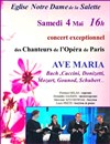 Concert exceptionnel des Chanteurs de l'Opéra de Paris - 