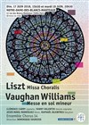Liszt: Missa Choralis & Vaughan Williams: messe en sol mineur - 