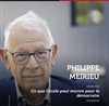 Conférence-dédicace de Philippe Meirieu : Ce que l'école peut encore pour la démocratie - 