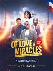 Festival of love and miracles Folies Bergre Affiche