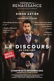 Le Discours | avec Simon Astier Théâtre de la Renaissance Affiche