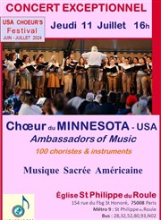 100 choristes : Choeur du Minnesota glise St Philippe du Roule Affiche